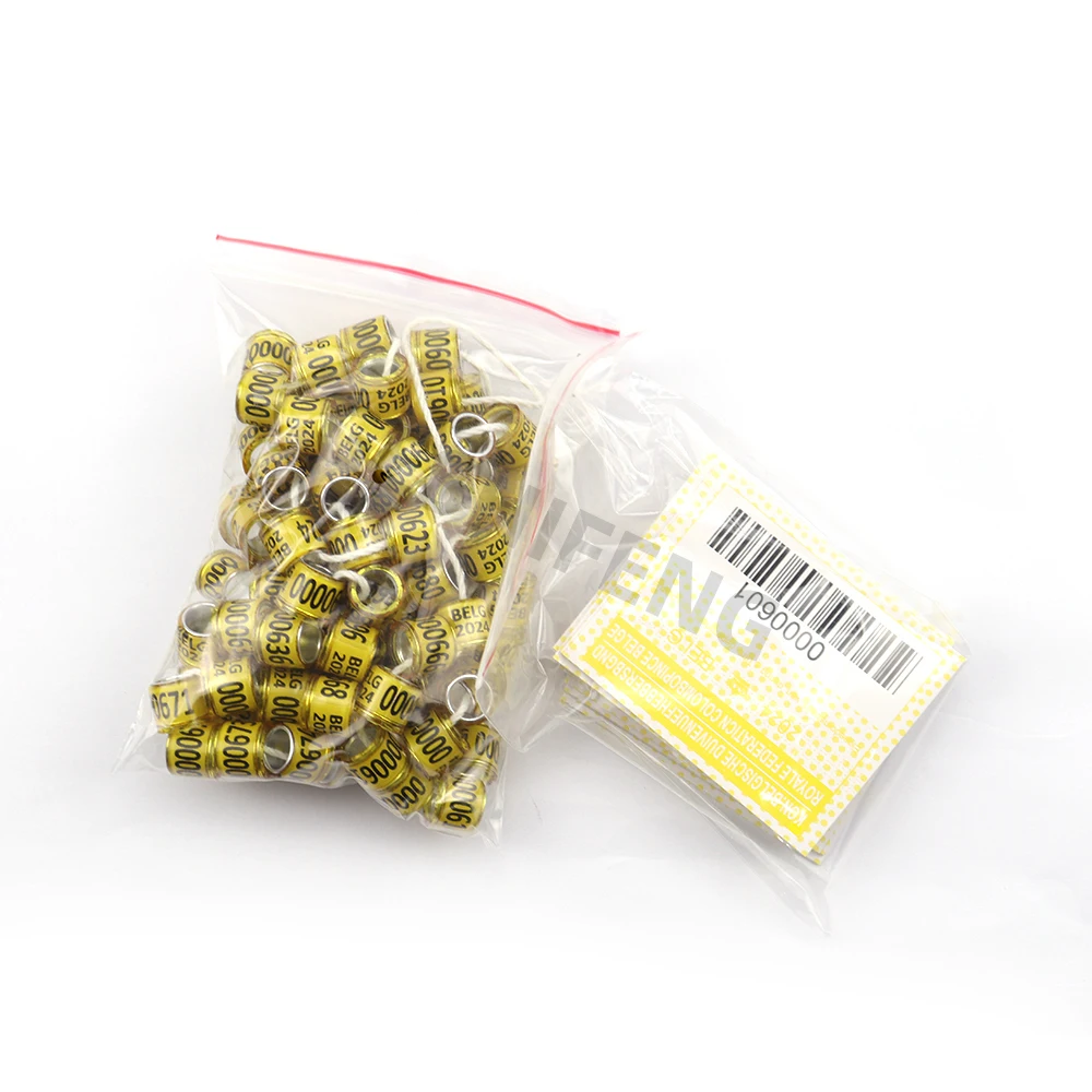 finch leg band Anneau De Pigeon Anillos Para Palomas 2024 FCI Rings 50 Country Racing Pigeon Ring Band bague pigeon en aluminium