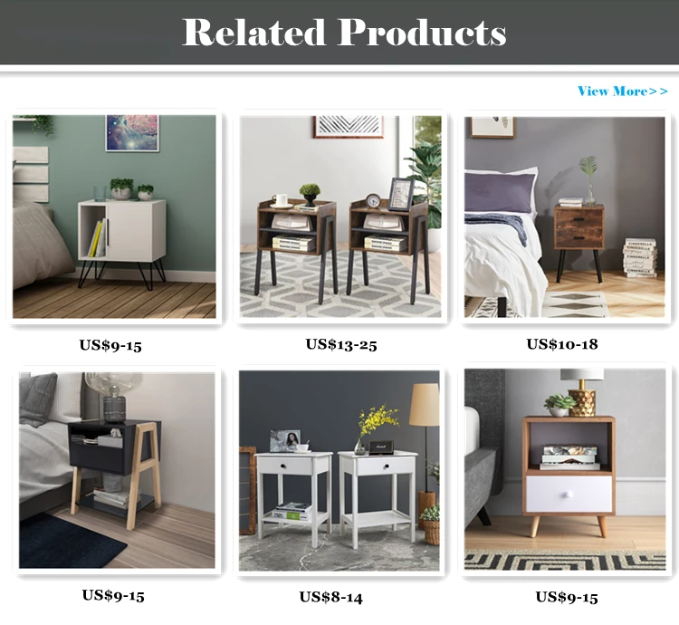 Oriental Style White Painting Paulownia Wood Modern Nightstand Bedside Table Cabinet Oak Open Storage Night Stand Narrow