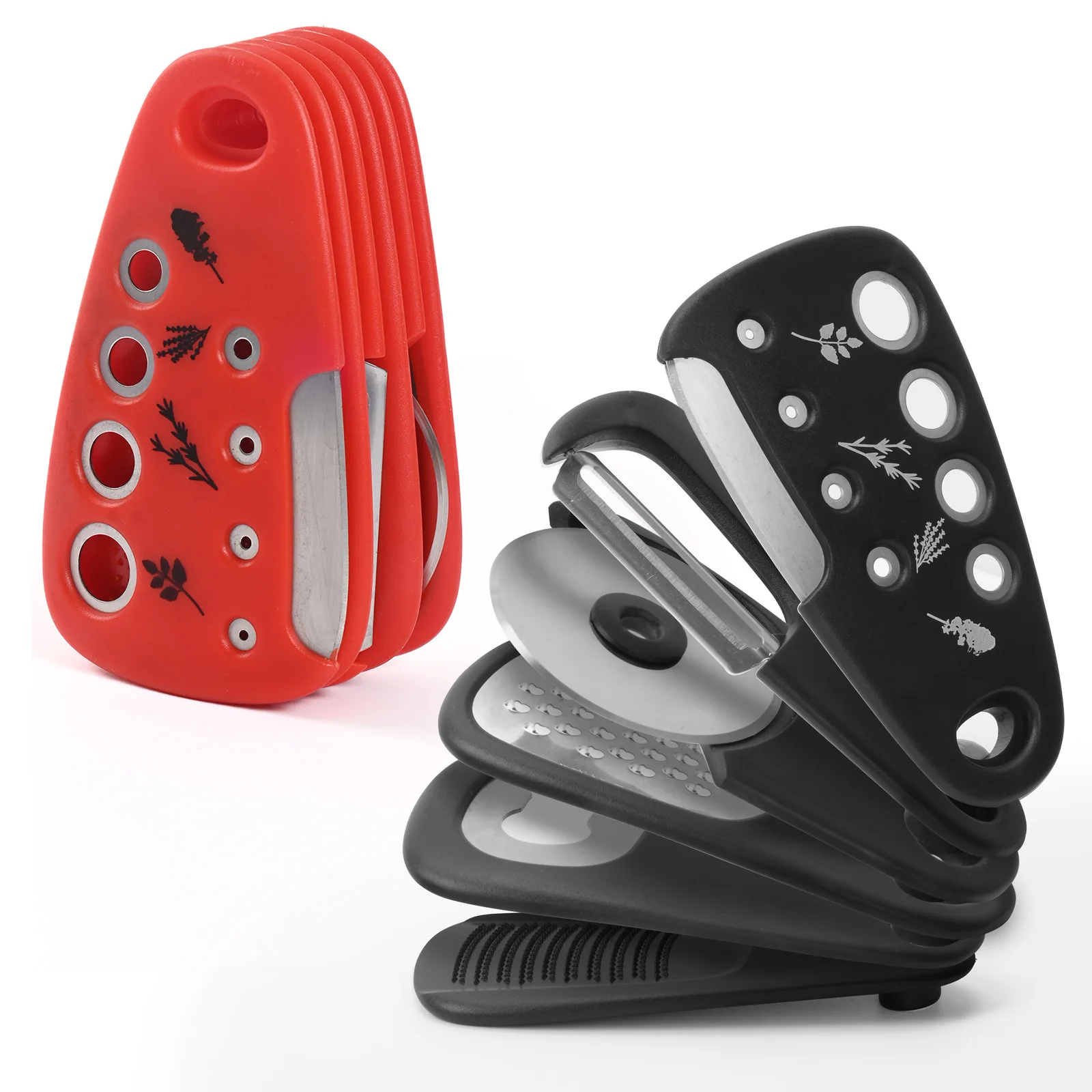 6PCS Multifunctional Wheel Knife Cutter for Pizza Vegetable Slicer Cutter Cheese Grater kitchen tools gadgets