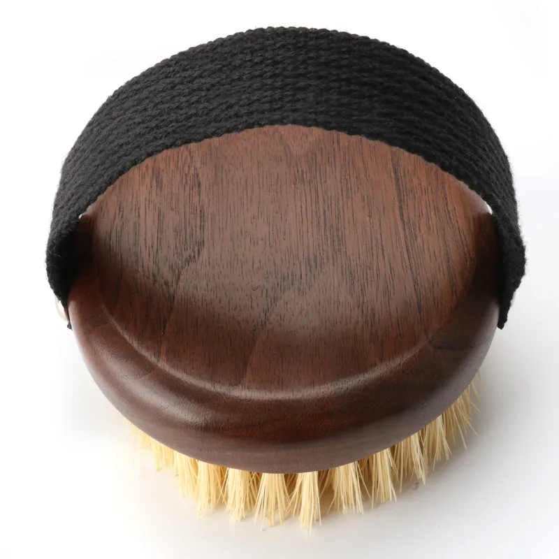 Luxurious Walnut Wood Natural Sisal Bristles Body Brush