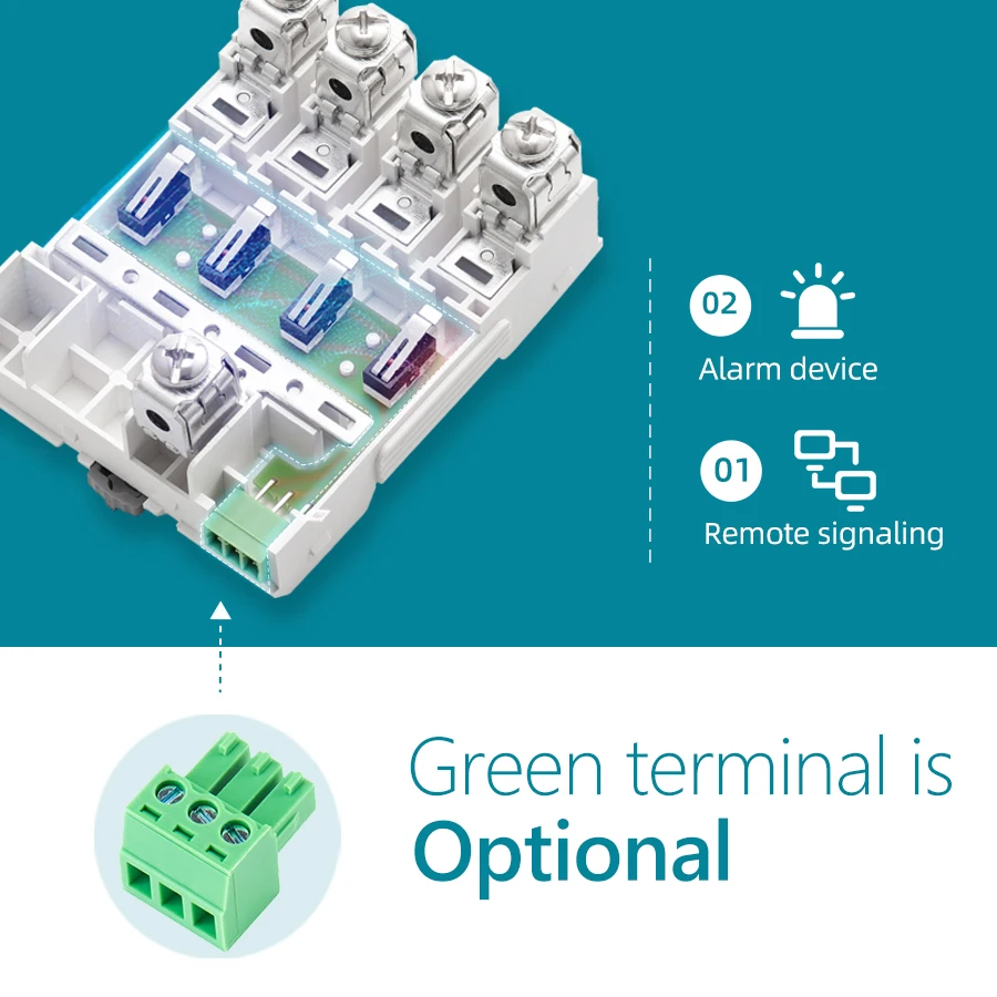 Din rail mounted 60KA Lightning arrester SPD Ac 4P TN TT System Best Surge Protector for AC Unit