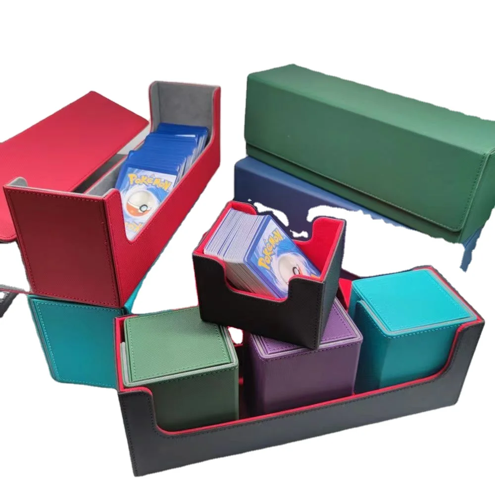 Supplier EVA Hard-Shell PU Storage Box Holds 100 Cards Game Cards Binder Holder Carrying Case for Poke mon Trading Cards