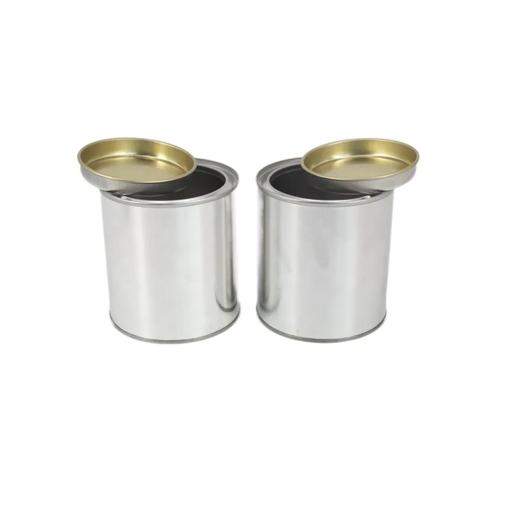 Small Size Paint Can Factory Customized Design Empty Round Tin Cans With Low Moq