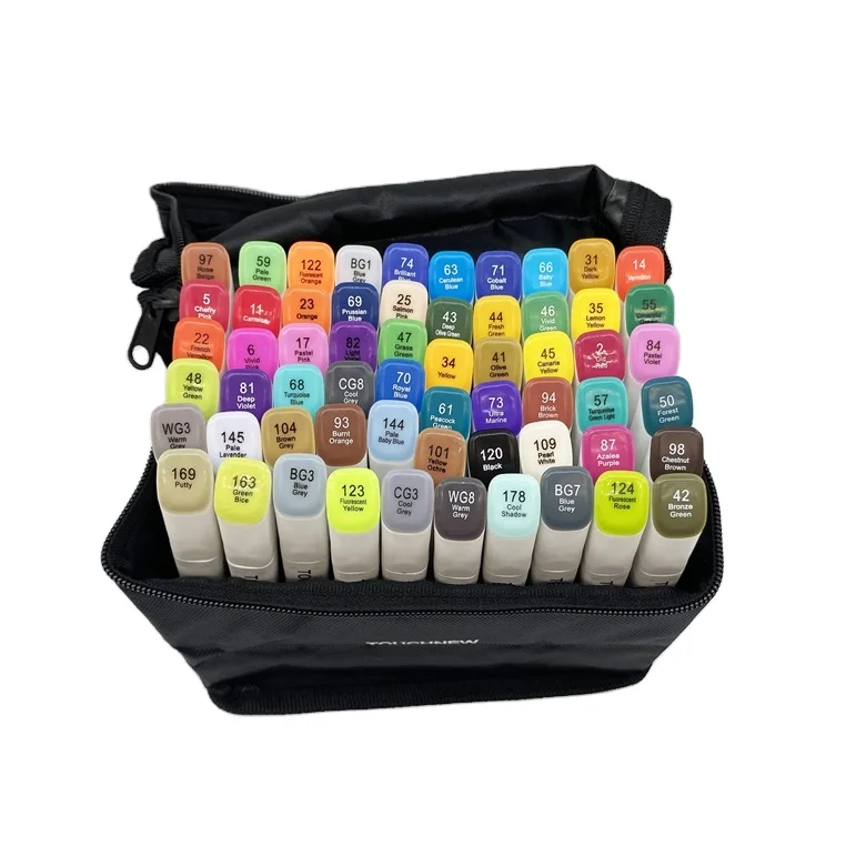 Fashion Professional Quick Drying Sketch And Colouring Book Drawing Marker Pen Set