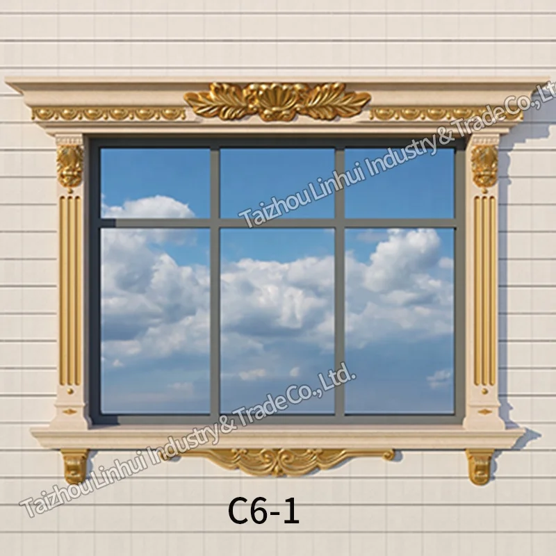 Latest New plastic window sill concrete mold cement door frame building moulding casting mould house decorative molding template