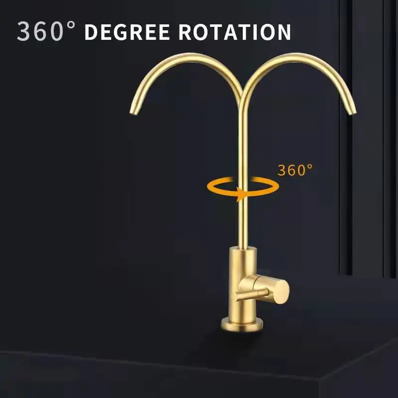 Kitchen faucet golden single water purifier wholesale Ro faucet