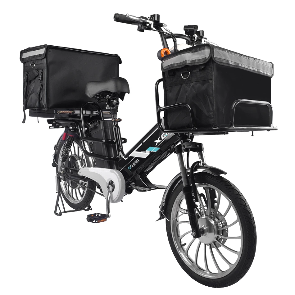 bike electric delivery food 20 inch  48v 12+30ah lithium  batteries 500w brushless motor electric bike electric bicycle