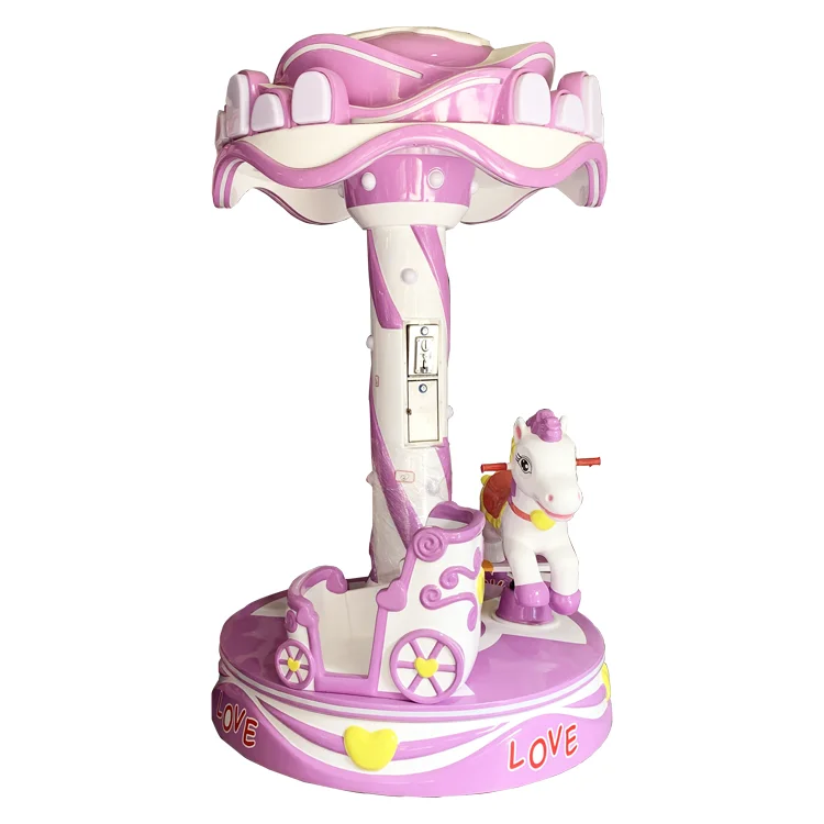 Wholesale Coin Operated Carousel Machine Kids Amusement Park Machine  Paradise Mini Carousel
