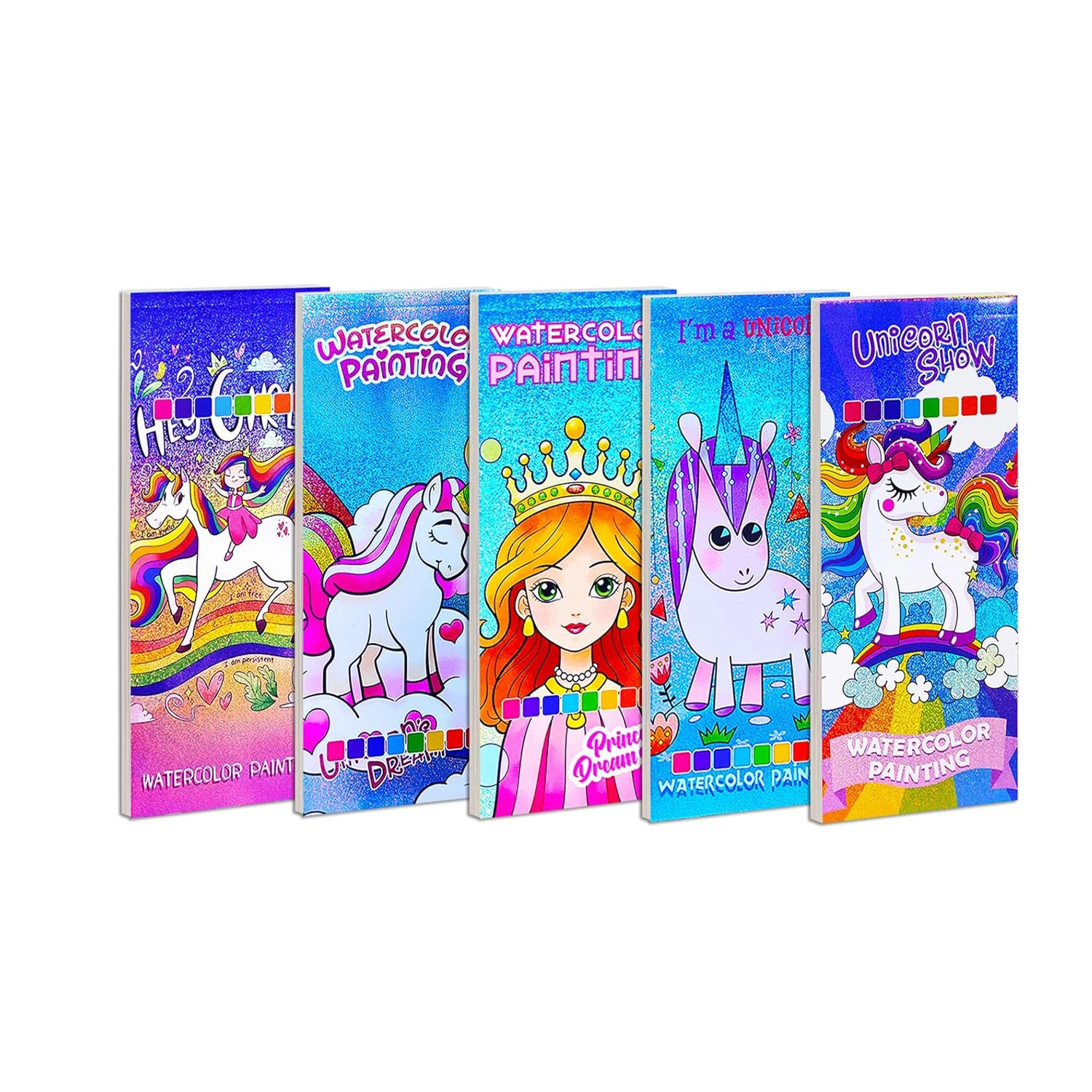 High Quality Water Painting Book with Pigment Package Custom Design Kid Colouring Paper Book