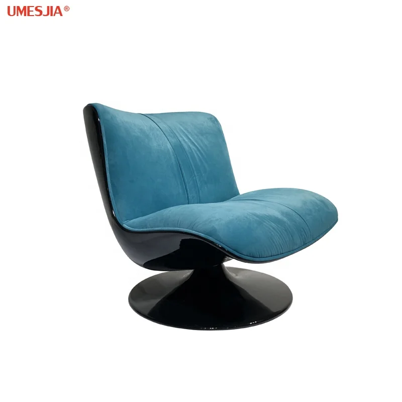 Modern Italy Designer Marilyn Armchair Lounge Chair Living Room furniture fiberglass upholstered with velvet Leisure Chair