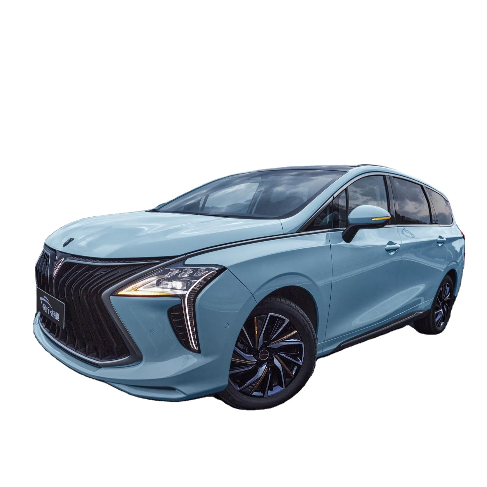 Dongfeng High Quality New 7 Seat Mini Van Electric MPV Car with Auto Gear Box Hybrid EV for Family Use