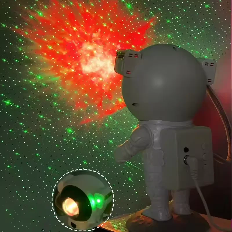 Hot Selling Rotatable Astronaut Projection Spaceman Lamp Ocean Wave Star LED Night Light Galaxy Nebula Projector for Bedroom