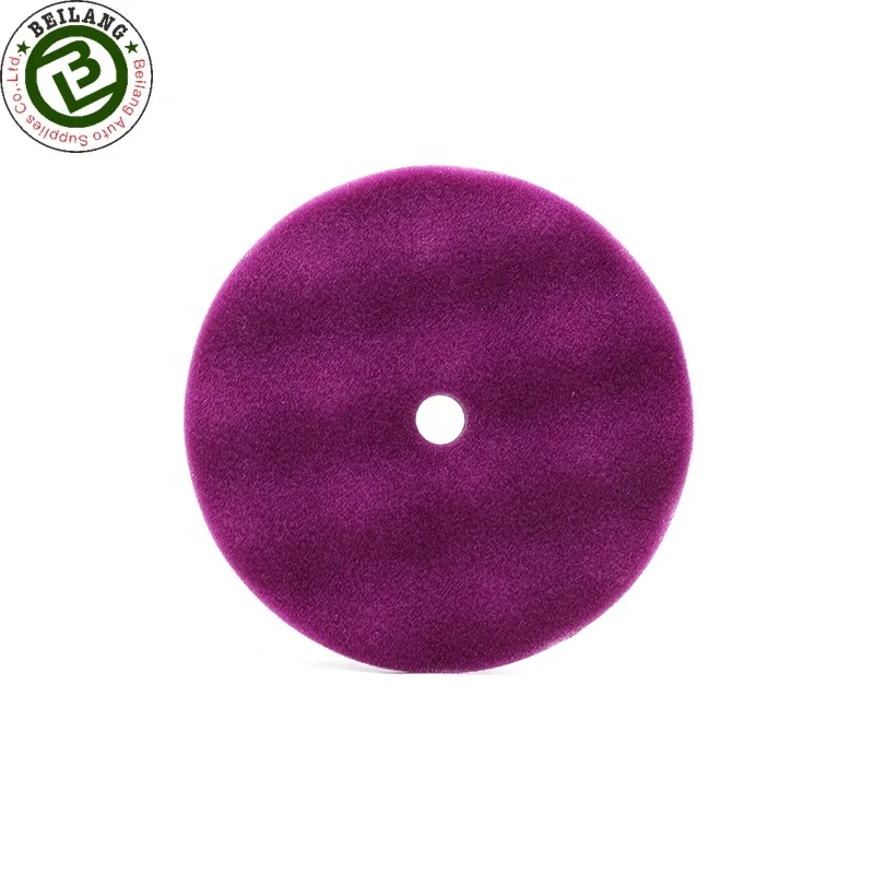 Newest Wave Sponge Auto Care Purple Cutting Pad 5inch Foam Buffing and Polishing Pad