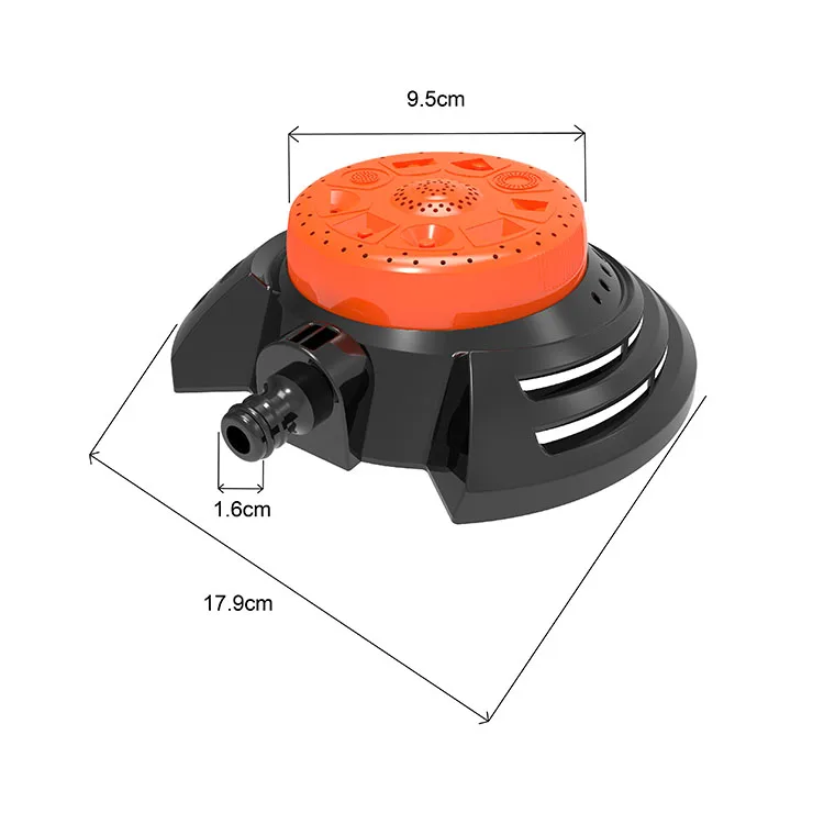 Garden Plastic 9 Functions Watering Lawn Irrigation Sprinkler System