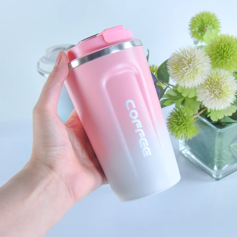 380ml 510ml Portable Best Custom Reusable Stainless Steel Insulated Travel Mug Thermal Coffee Cup Thermal Water Bottle
