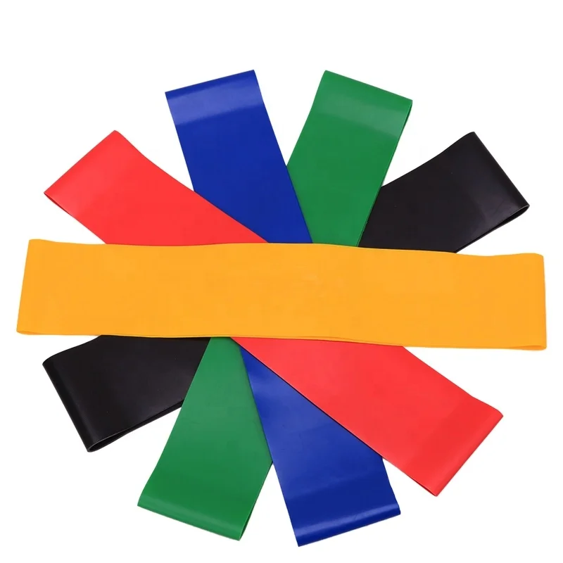 High Quality latex resistance band fitness elastic booty loop resistance band for legs strength training