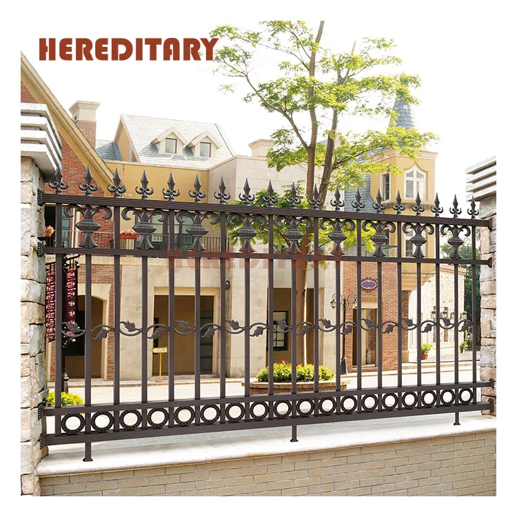 antique paint european aluminum garden fence/ornamental modern cast aluminum fence panels for villas homes