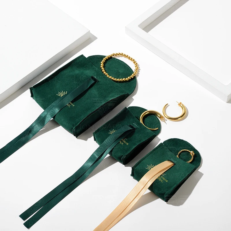 Lionwrapack OEM custom luxury eco friendly jewelry packaging box packaging display for jewelry bag and Jewelry pouch