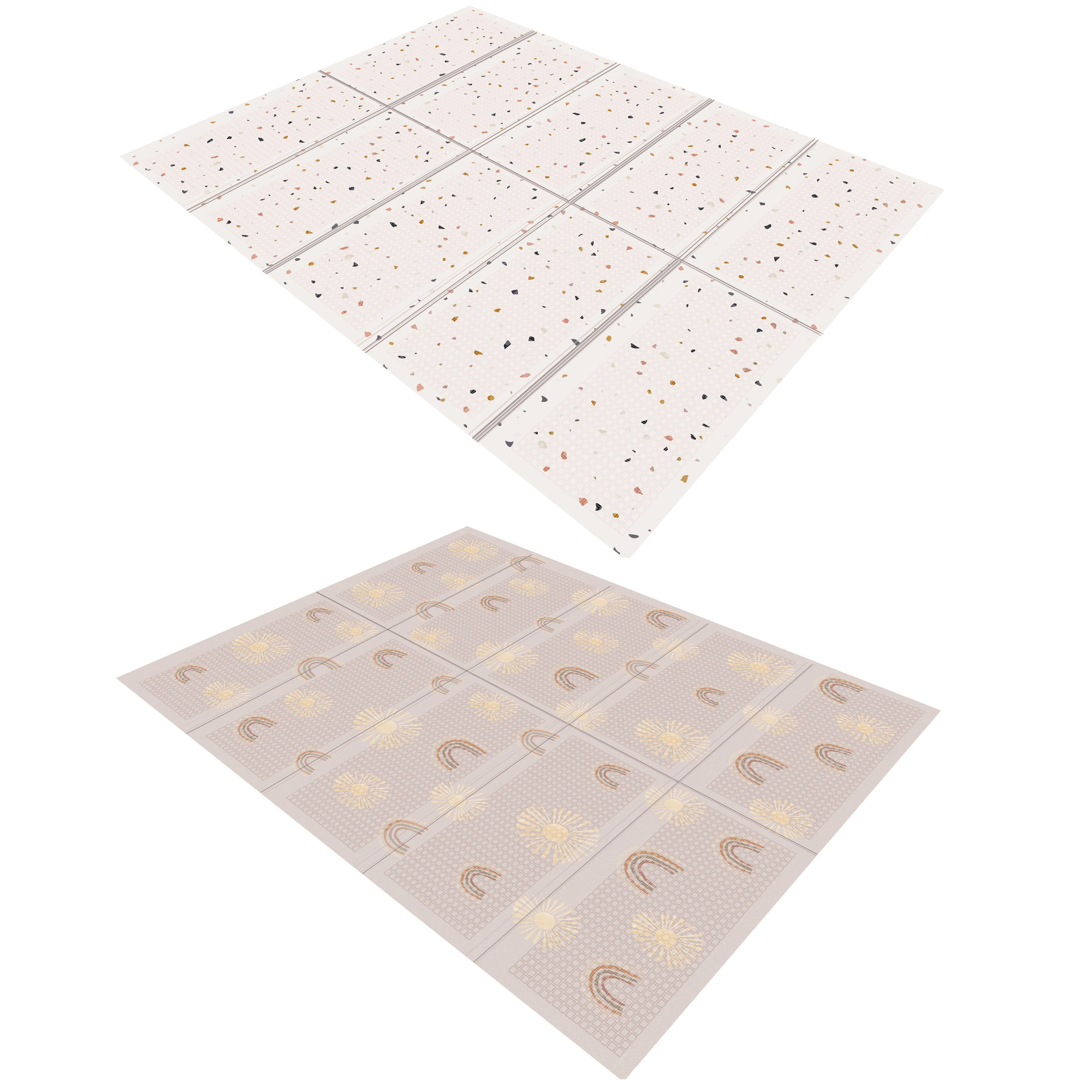 2024 Newest Eco Friendly Toys Baby Play Mat Washable Tapete Para Bebe Baby Foldable Play Mat