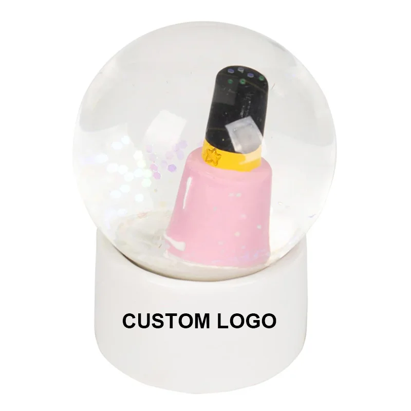 Hot Custom Resin Ball Snow Globe Water Globe Blowing Snow Balls Wedding Music Xmas Christmas Table Decoration Gifts Snow Globes