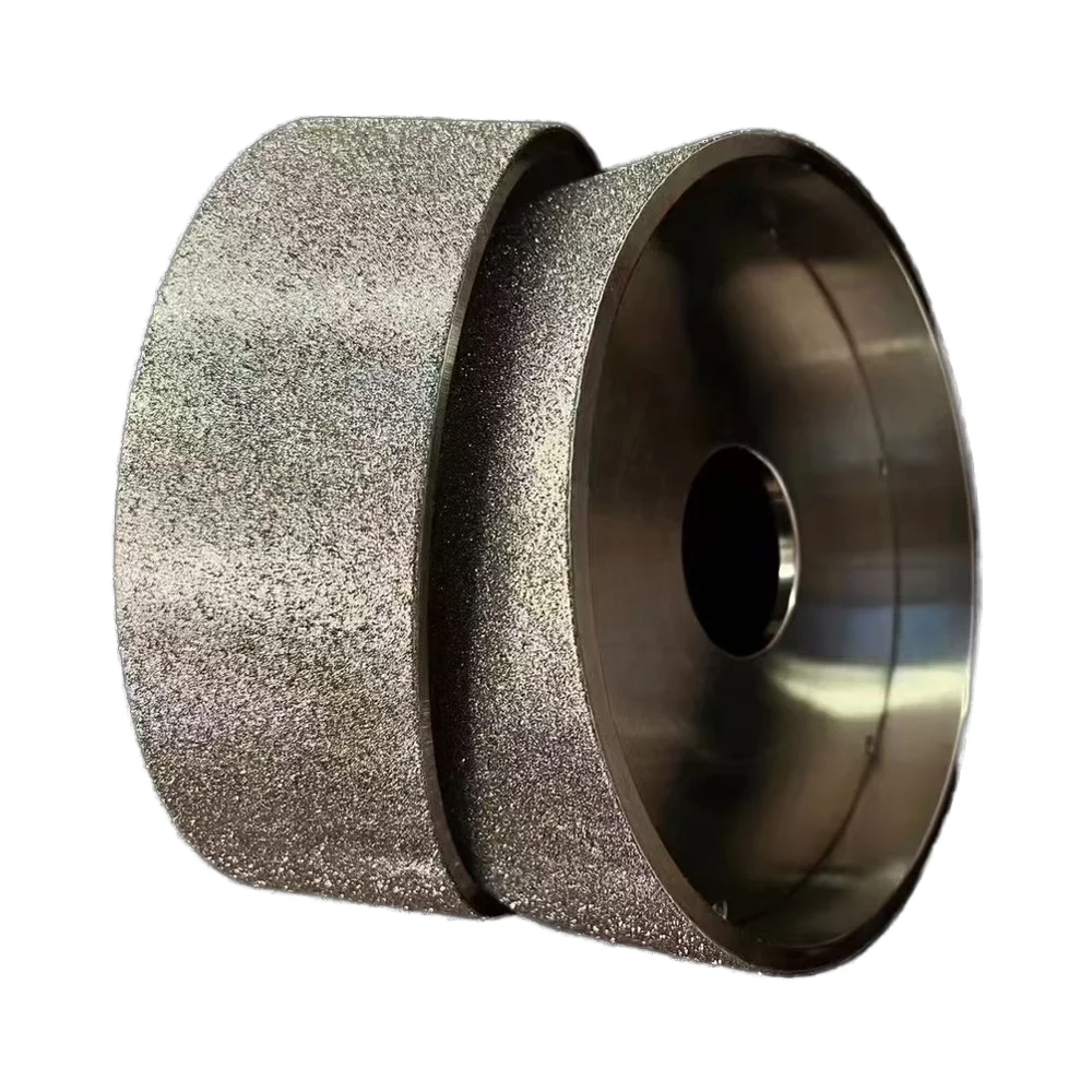 Customized CNC-Machined Grinding Wheel Stainless Steel Drilling Type Plated with CBN Gold Corundum