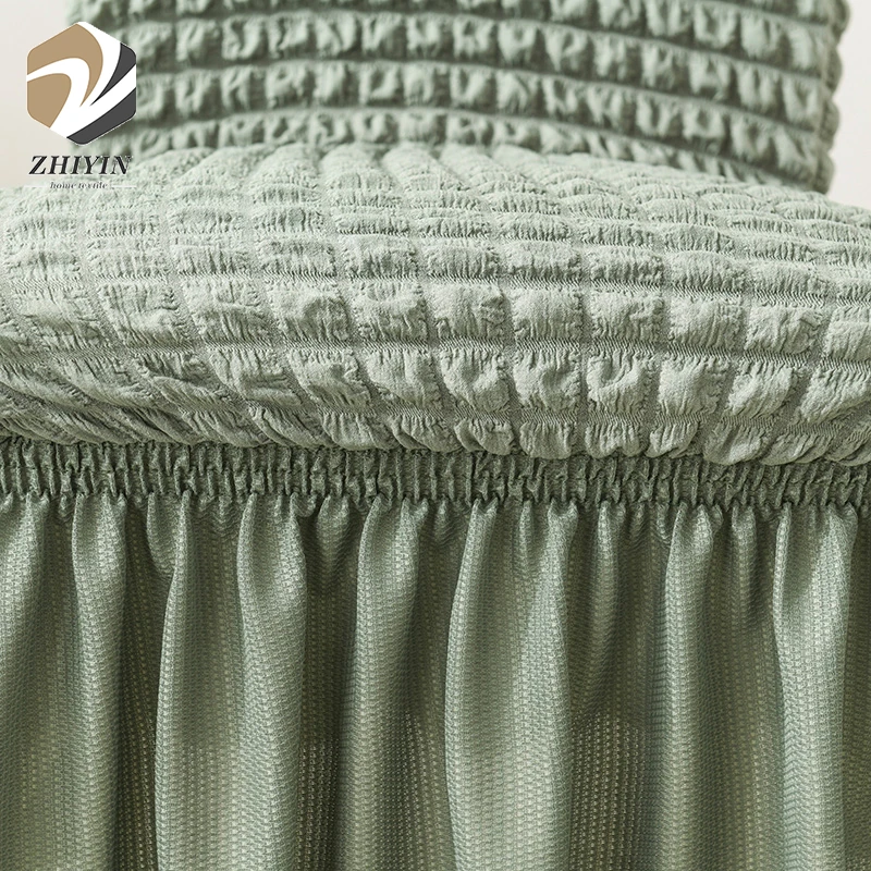 
Ready goods polyester spandex fabric luxury chair cover wholesale 