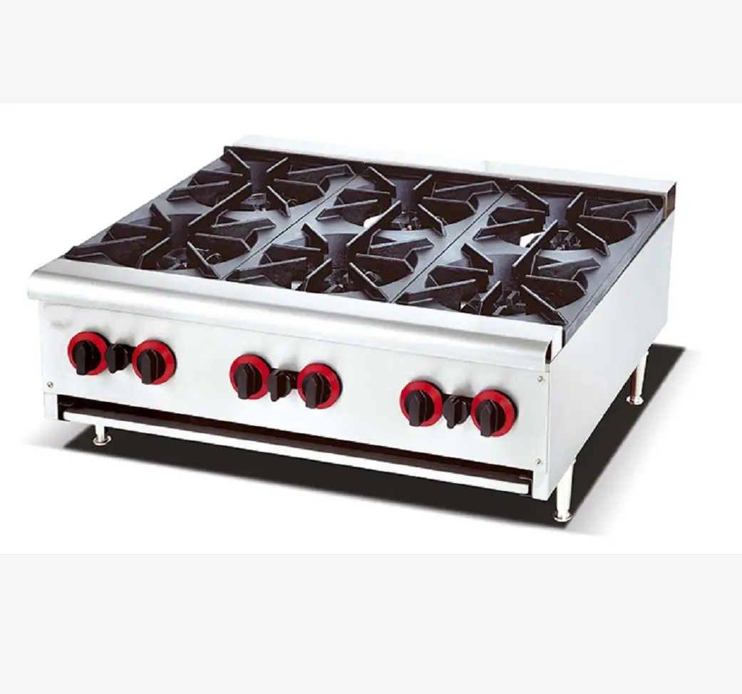 Commercial Restaurant Fryer  Flat Top Gas Griddle Counter Top Gas Range Burner For Sale