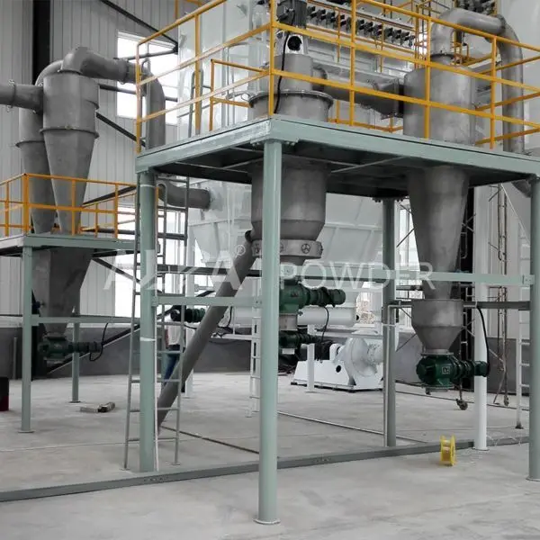 Horizontal Classifying Wheels Powder Cyclone Air Classifier For Fine Micron Powder