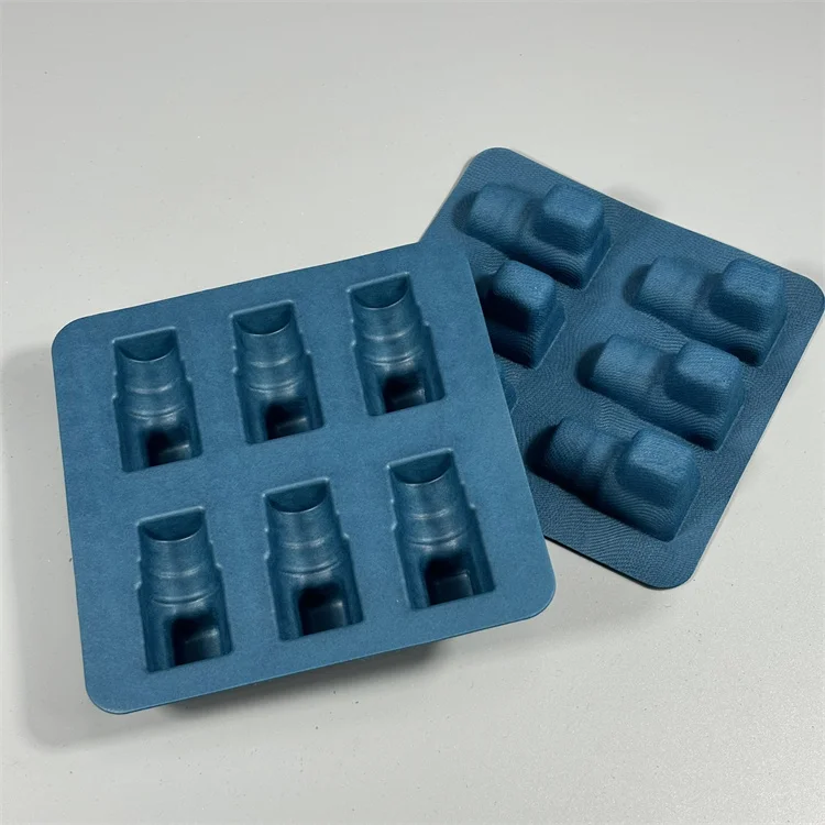 BonitoPak Molded Pulp Packaging Environmental Pulp Tray Insert Paper Tray For Cosmetic Packaging