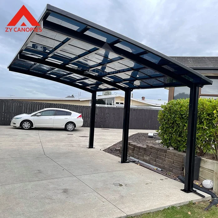 Hot Selling Aluminum Alloy Frame Carports With Material Design Car Carport