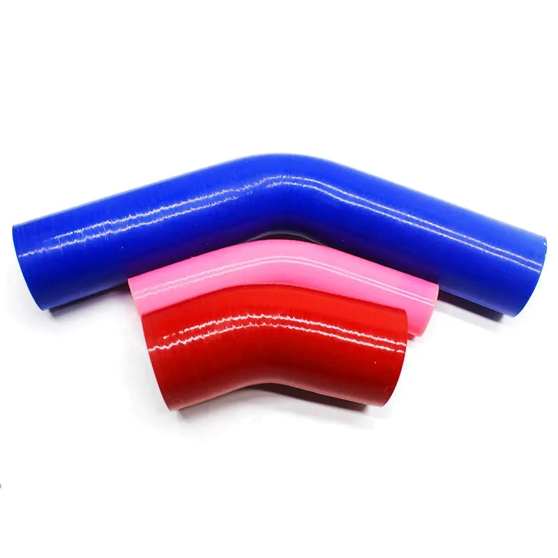 Промышленный 45 градусов локоть силиконовый резиновый шланг армаид армированный термостойкий силиконовый шланг