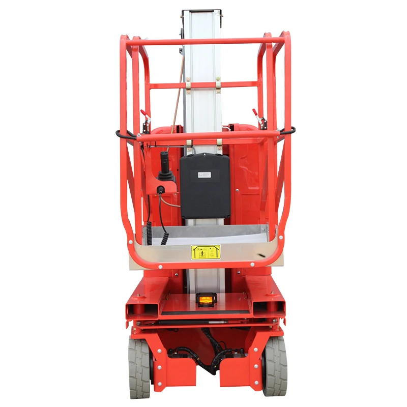 
8m Hydraulic Mobile One Man Telescopic Aluminum Single Mast Lift 