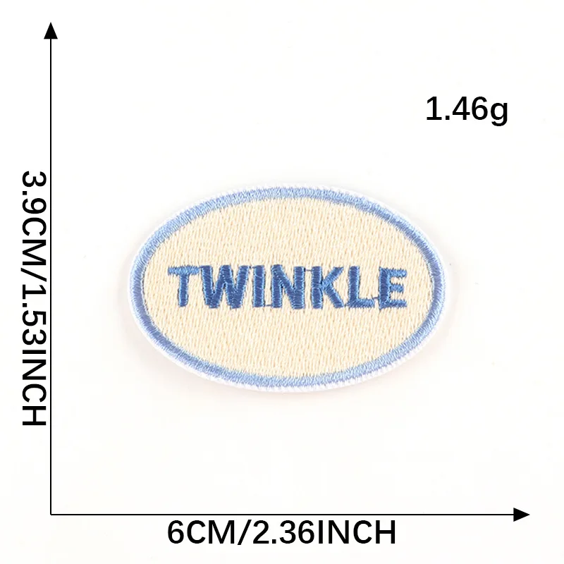 Cute badge embroidery handmade iron on Love OMG Good patches