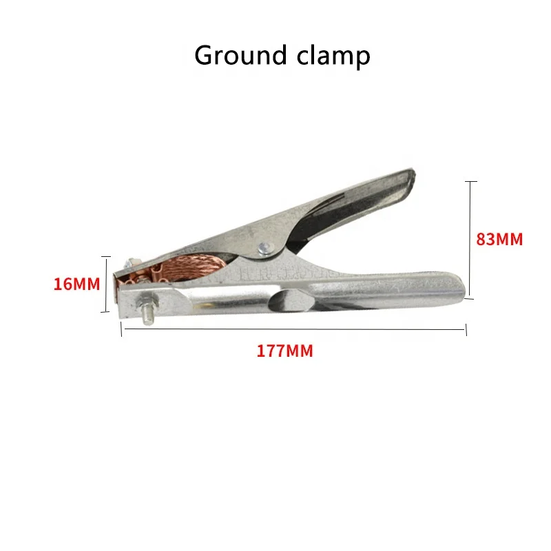 300/800A Industrial Grade All-Copper Small Electric Welding Ground Clamp Anti-Ironing Electrode