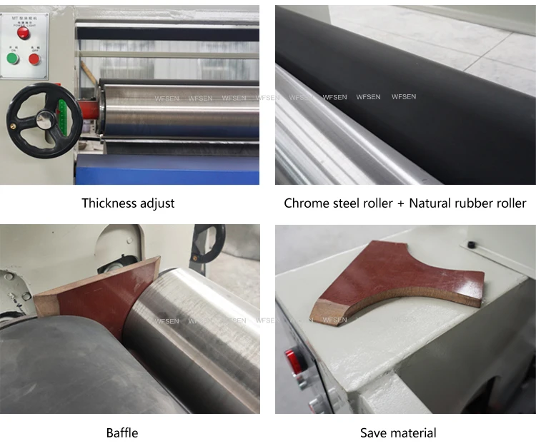 WFSEN MT6113 automatic glue roller wood spreader honeycomb plywood glue spreader for hot cold press
