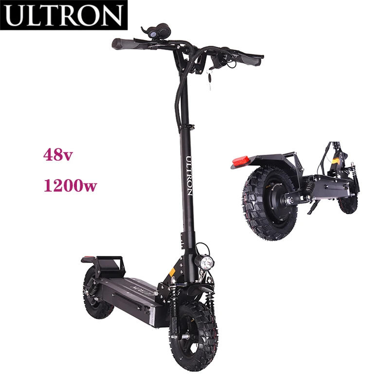
ULTRON T103 China Cheap Adult Dual Disc Brake Easy Fold Electric Scooter 