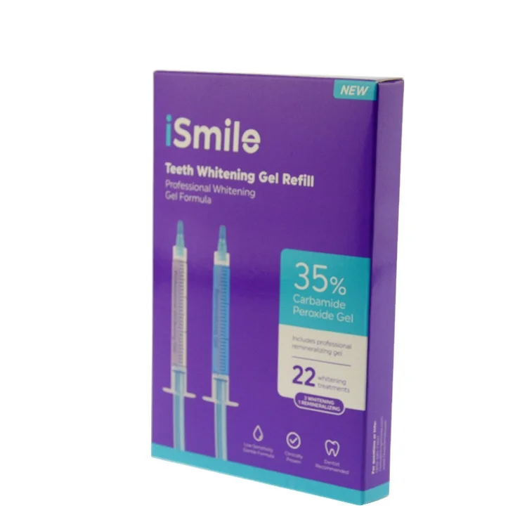 CLP new arrival custom brand logo teeth whitening gel refill paper packing box custom corrugated box