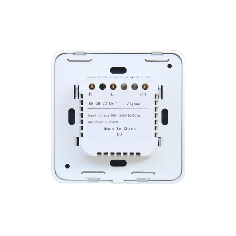  Умная панель сенсорного экрана Tuya ZigBee Магнитное реле с одним проводом под напряжением без нейтрального настенный сенсорный переключатель 1
