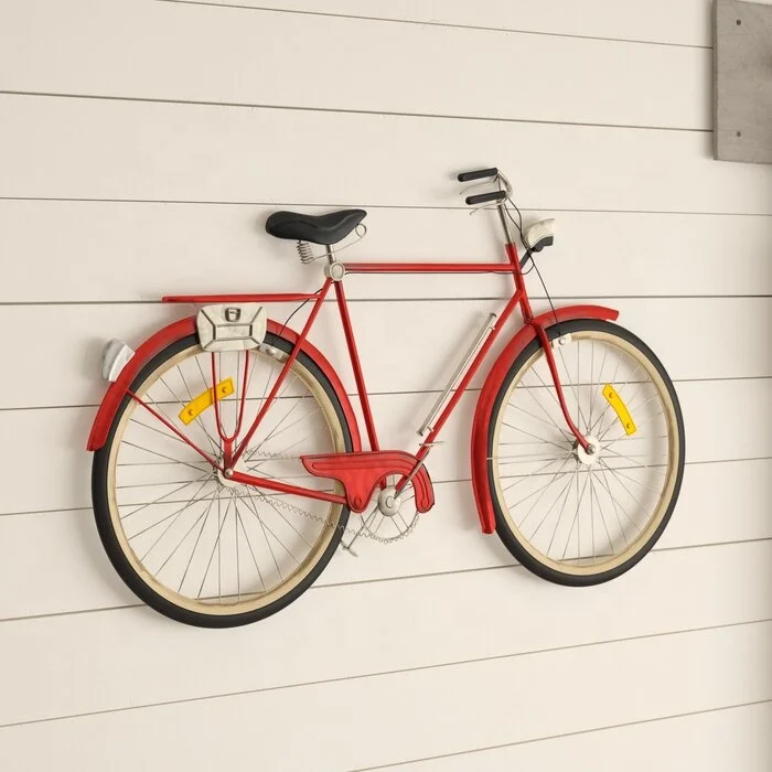 Metal Bicycle Wall Decor specially for Hall Lightweight and Elegant Home Decoration