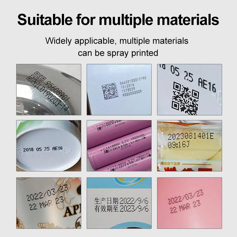 SC16 Handheld Inkjet Printer Intelligent Manual Barcode QR Code Printer Number Batch Production Date Bottle Cap Coding