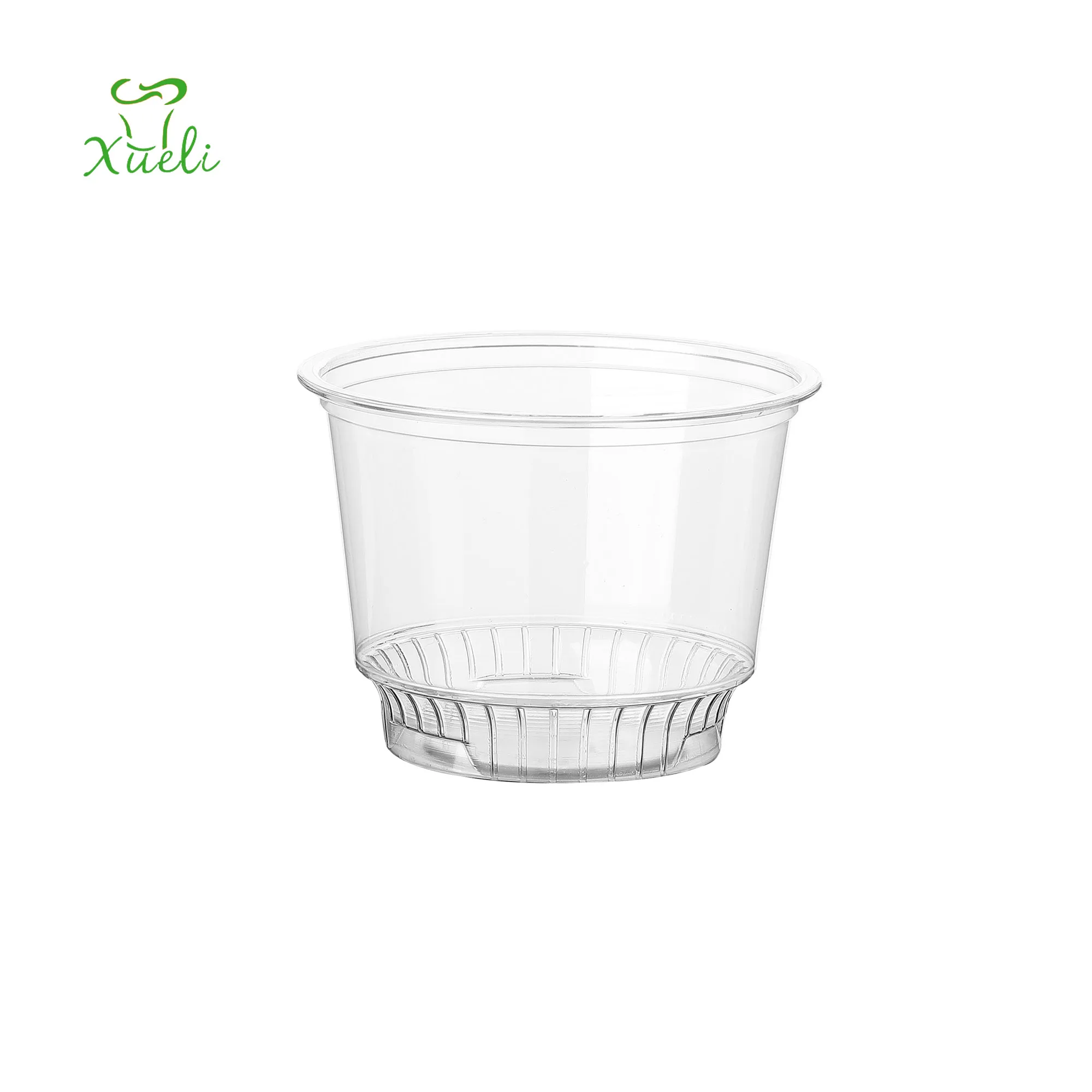 8oz Ice Cream Cup Disposable PET Dessert Cup for Jelly Pudding Soft Serve Ice Cream Plastic OEM Clear Support with Lid Everyday