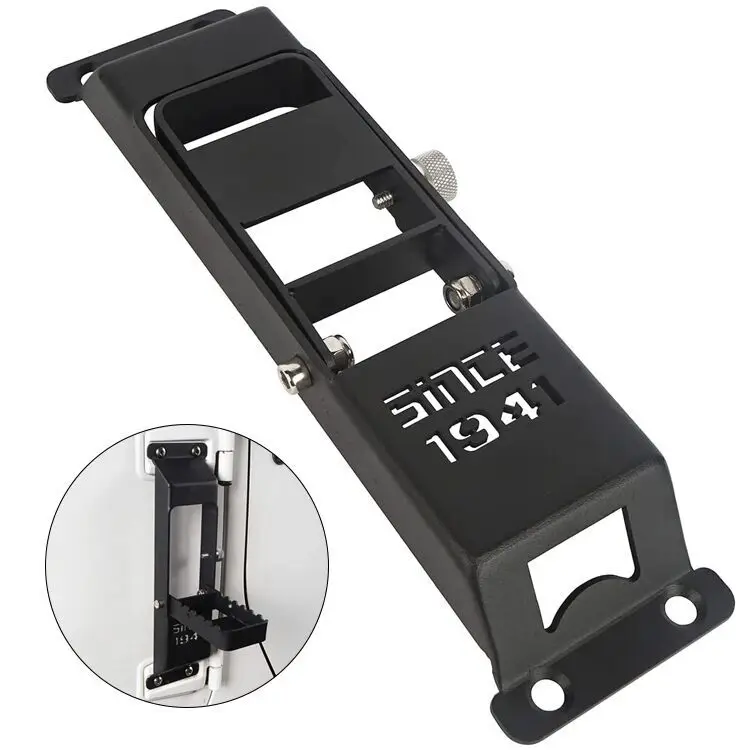 Door Hinge Step Foot Pedal w/Since 1941 Sign for 2007-2018 Jeep Wrangler JK & JKU Accessories