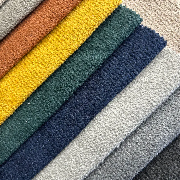 Home Textile Chenille Fabric Polyester Chenille Sofa Fabrics Velvet Fabrics For Furniture