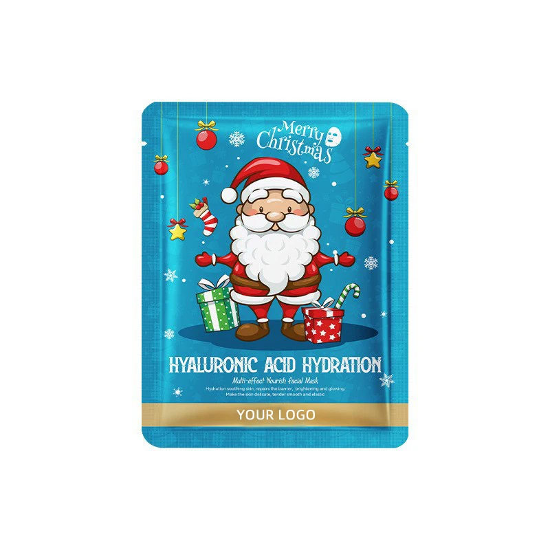 Private Label Christmas Hydrating Facial Mask Soothing Repair Brightening Skin Effects Seaweed Multifunction Nourishing Mask