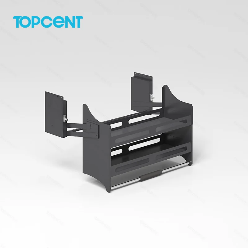 TOPCENT Factory Kitchen Storage Drawer Stainless Steel Basket Drawers pull down baskets