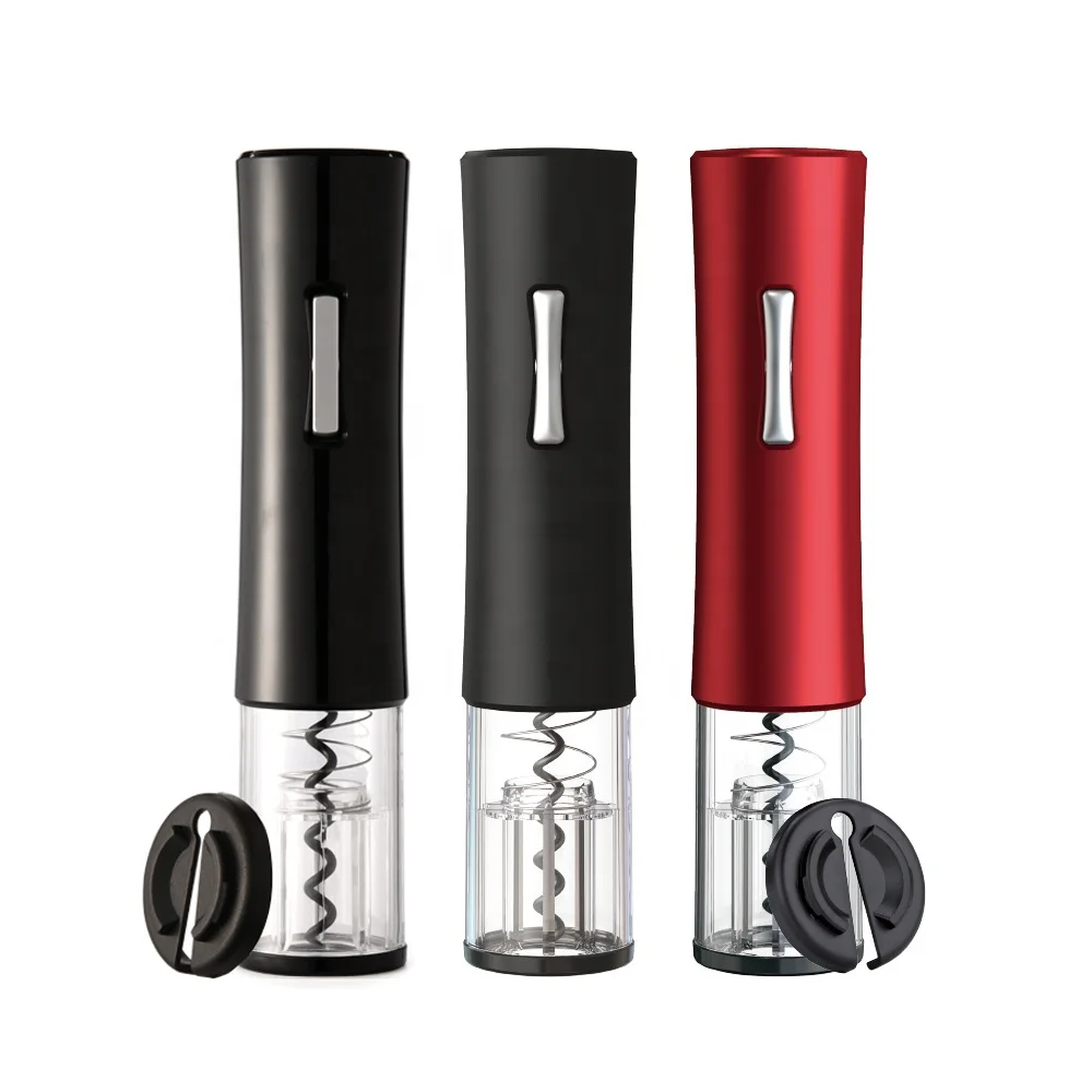 Wholesale Automatic Battery-Powered Corkscrew Wine Openers Kit High Quality Electric Metal Plastic Wine Bottle Opener Bar Gifts
