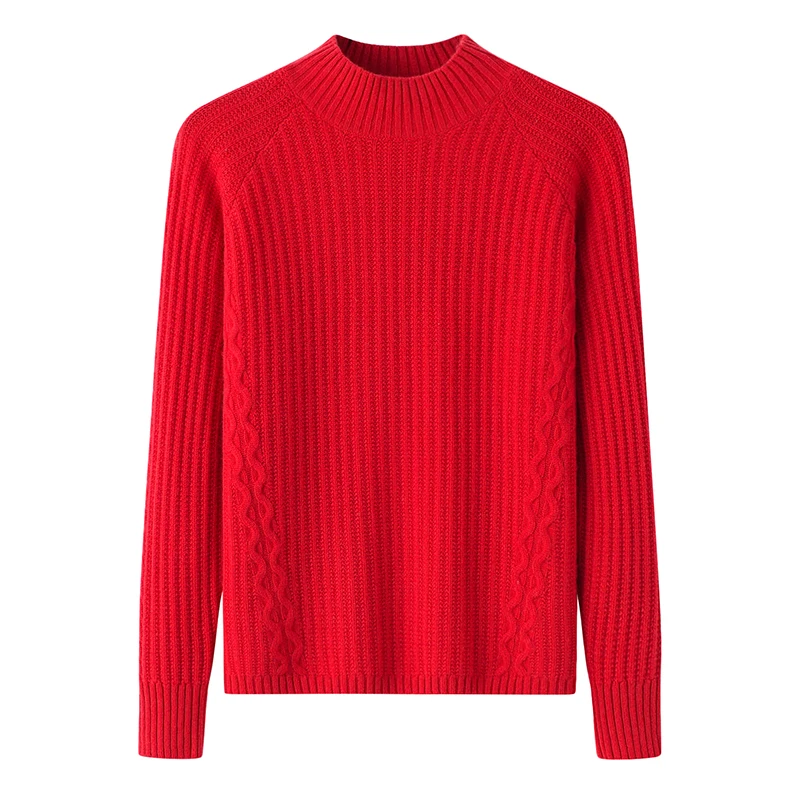 Wholesale Inner Mongolia Cashmere Knitwear Custom Rib Knitting Pure Cashmere Sweater Women