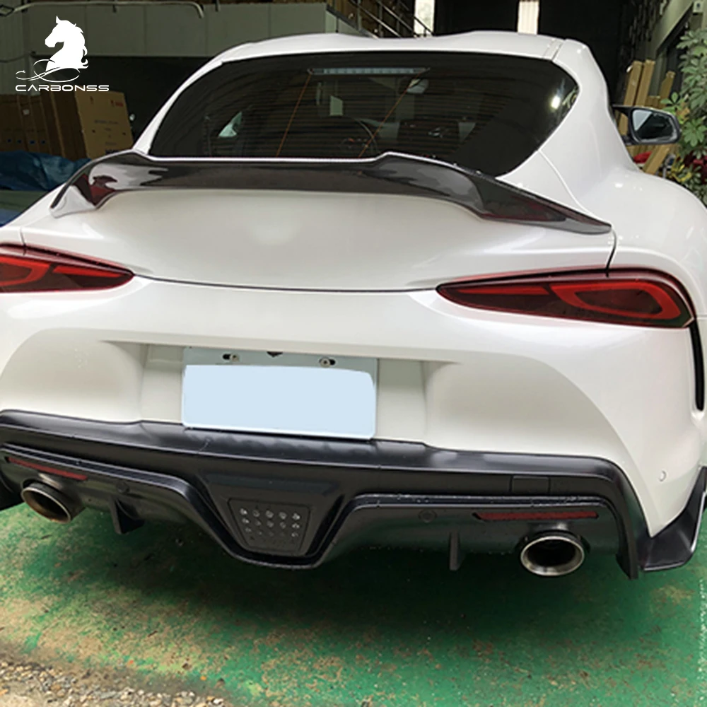 Авто багажник губа Ducktail углеродное волокно крыло автомобильный спойлер для Toyota supra A90 ricambi