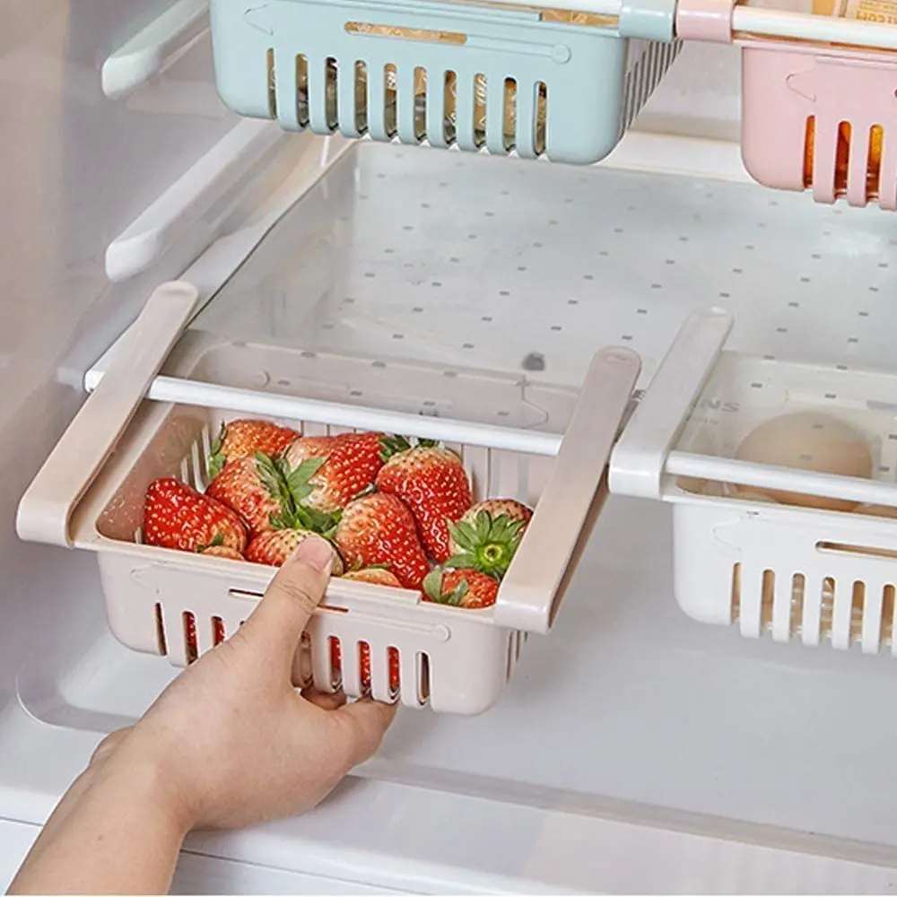 Creative multifunctional Fridge Drawer Organizer refrigerator storage rack box Fridge Drawer Organizer