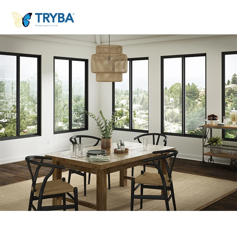 Guangdong popular New Design soundproof PVC Sliding Window